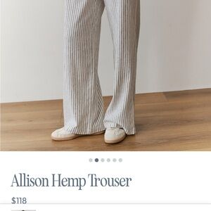 Marine Layer Black and White Striped Pants